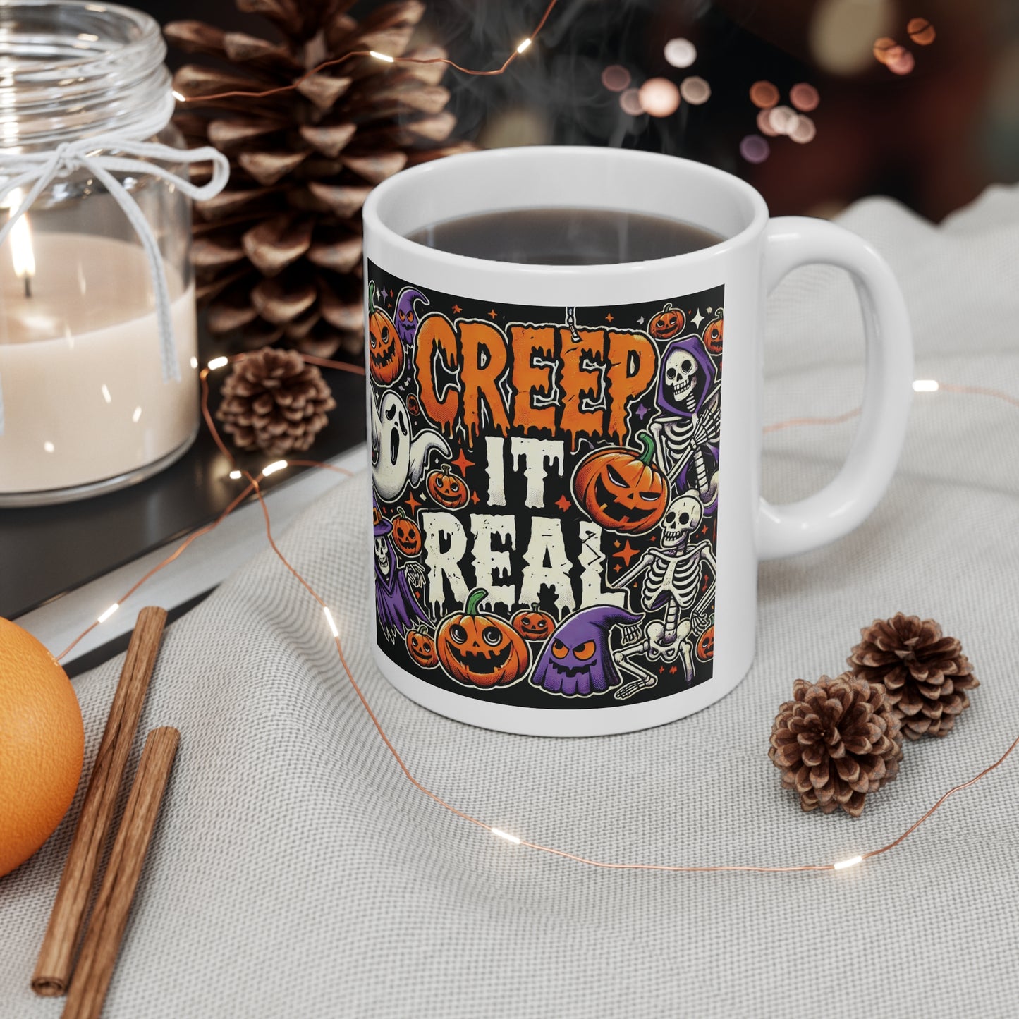 Creep It Real Funny Halloween Ceramic Mug