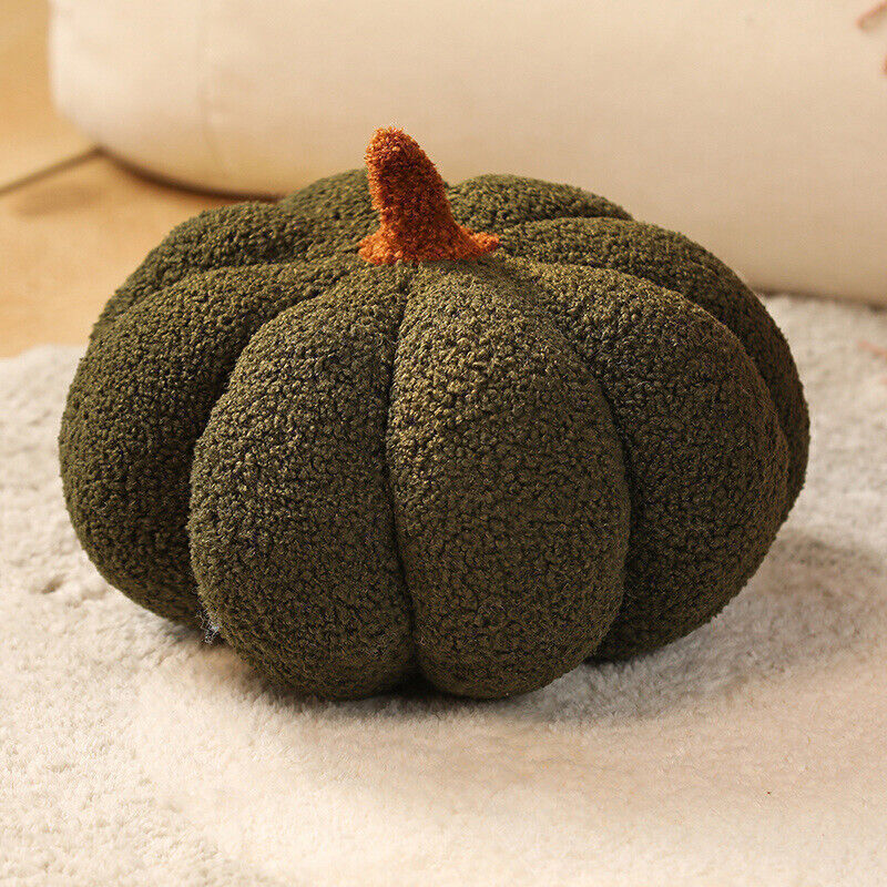 Cute 3D Pumpkin Pillow – Super Soft Teddy Velvet Cushion for Halloween & Home Decor | Plush Pumpkin Toy for Kids & Adults