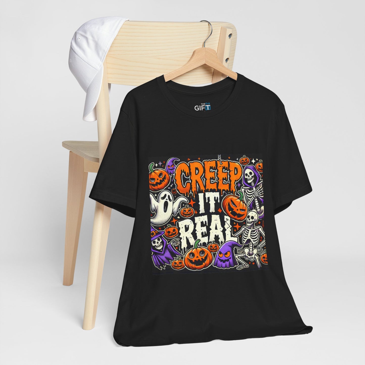 Funny Creep It Real Halloween Unisex Short Sleeve Tee