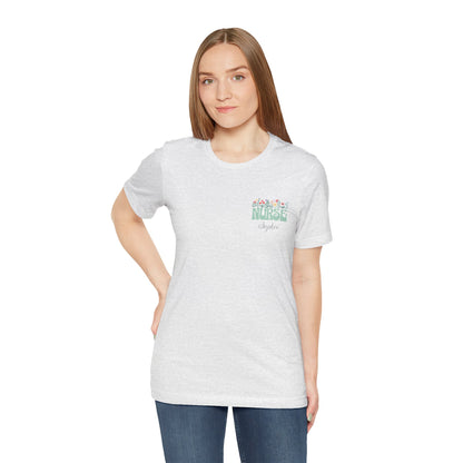 Personalized Nurse T-Shirt with Custom Name – Soft Unisex Jersey Tee