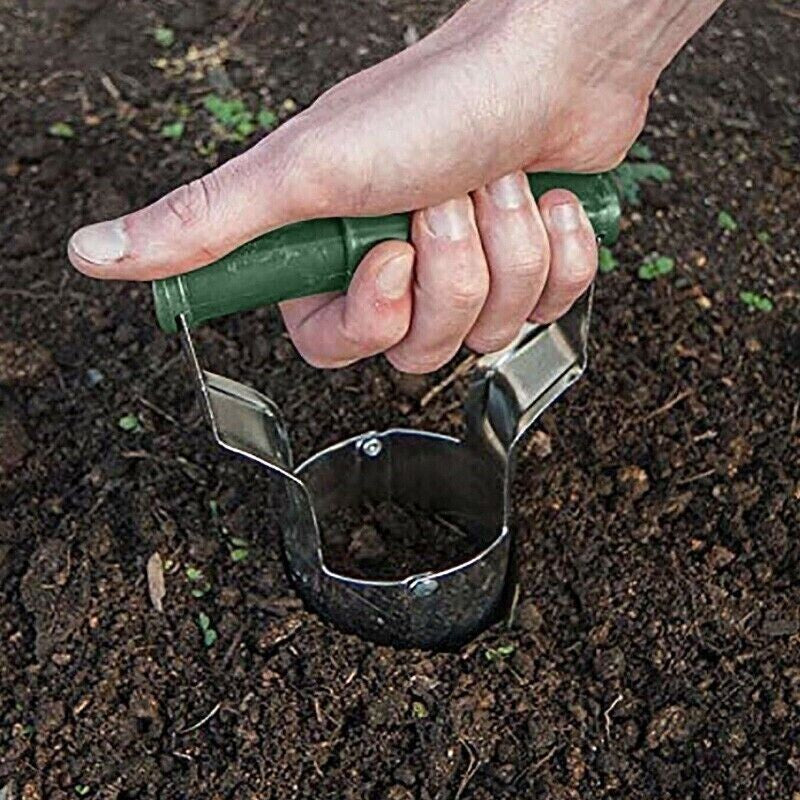 Hand Bulb Planter Tool – Easy Soil Insertion for Garden & Flower Bulbs | Comfort Grip, Depth Gauge, and Serrated Digging Teeth