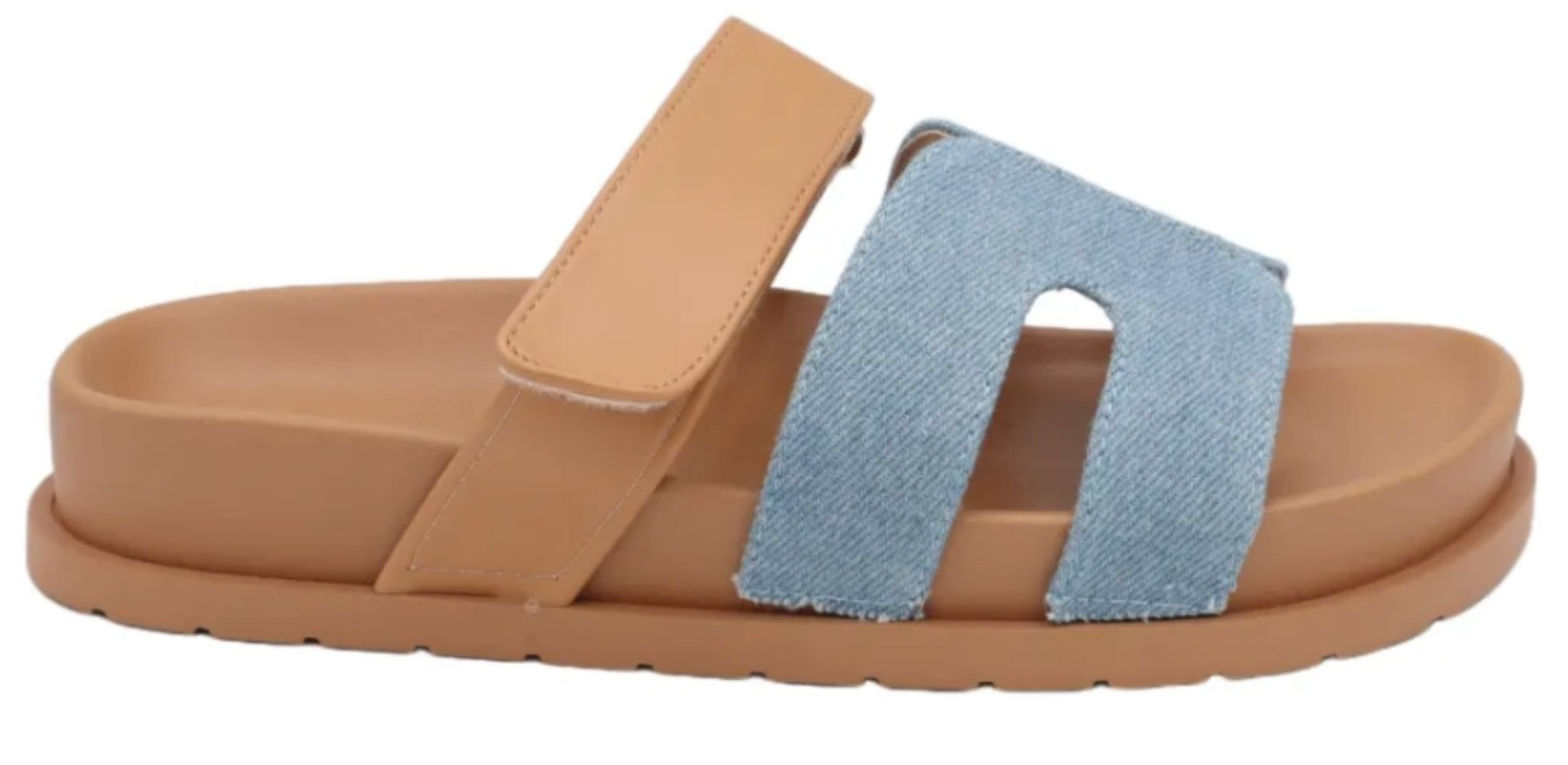 Trendy Women's Flatform Strap Sliders - Summer Slip-On Sandals