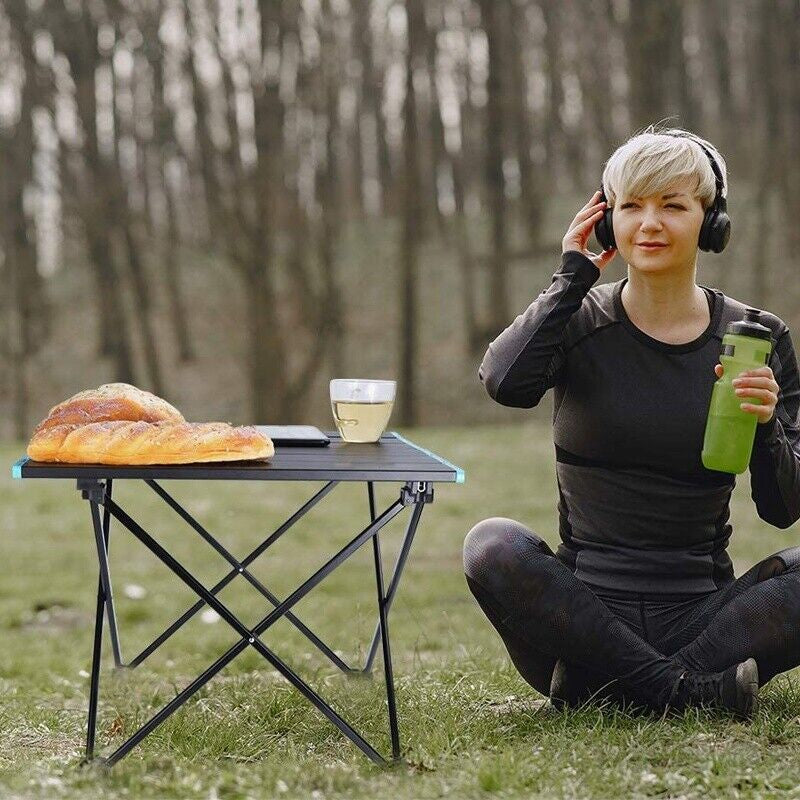 Portable Folding Table with Carry Bag for Camping, Car Detailing, Picnics, BBQs 