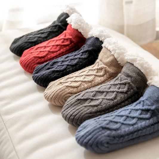 Cozy Women's Sleep Socks Slippers - Non-Slip Soles