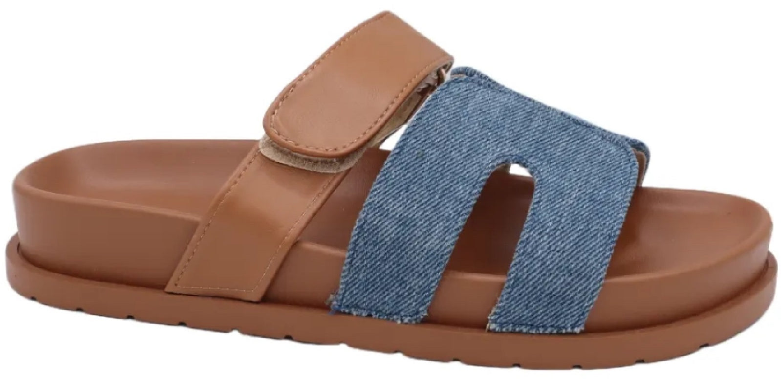 Trendy Women's Flatform Strap Sliders - Summer Slip-On Sandals