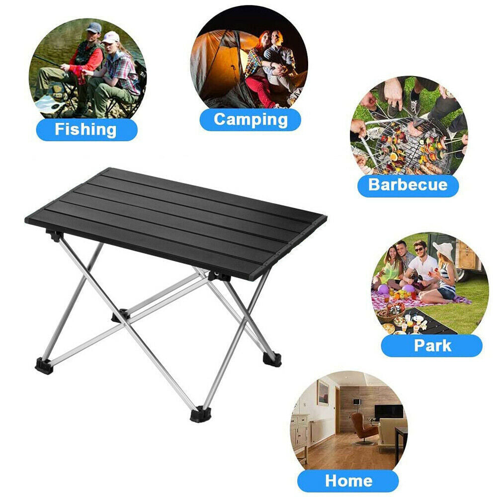 Portable Folding Table with Carry Bag for Camping, Car Detailing, Picnics, BBQs 