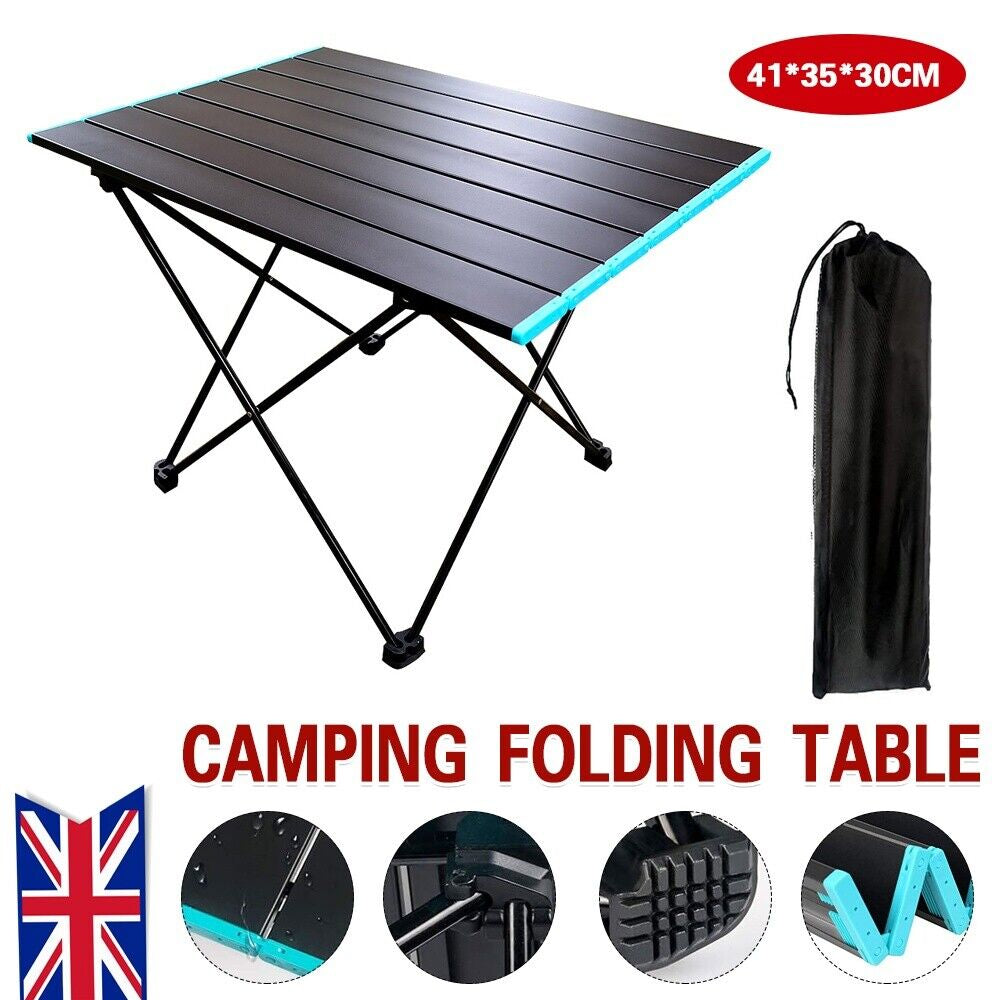 Portable Folding Table with Carry Bag for Camping, Car Detailing, Picnics, BBQs 