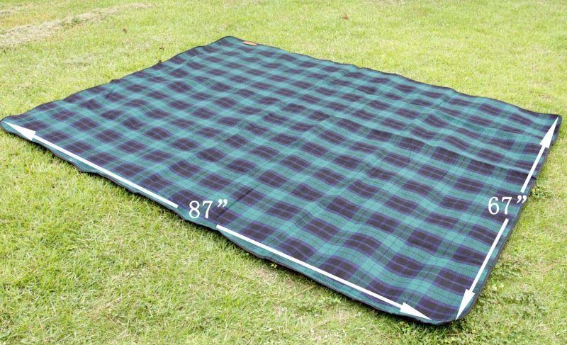 Luxury Picnic Blanket With Leather Strap And Waterproof