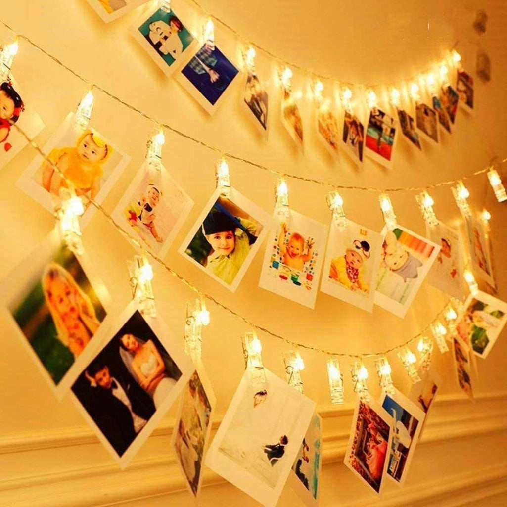 Photo Clip Pegs String Lights