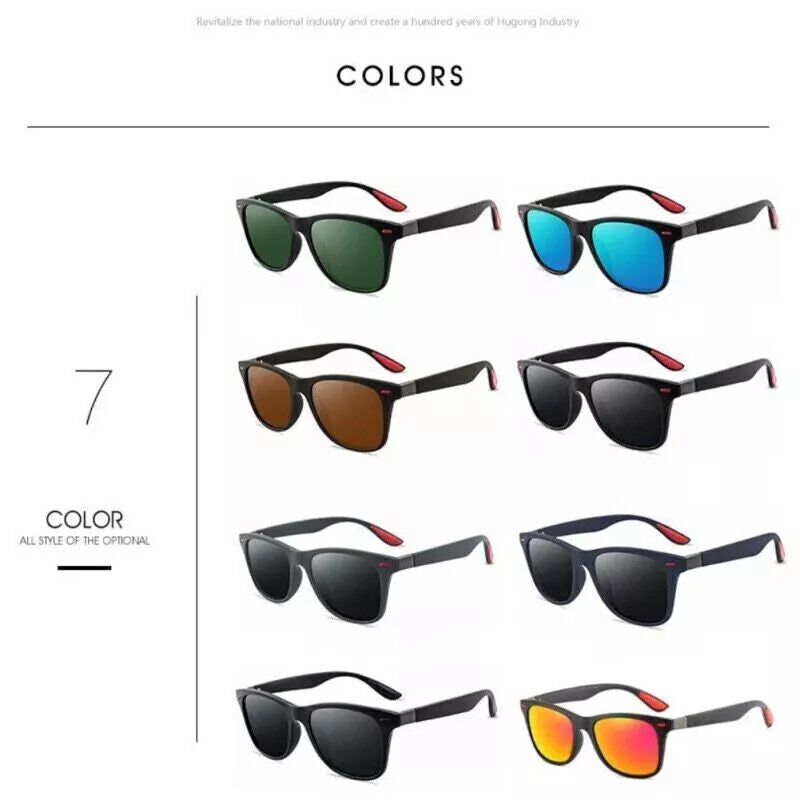 Polarized Optical Sunglass Men-Women Gifts, Square Frame, Perfect for Cycling, Sports, Driving, Fishing