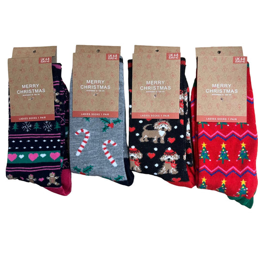 Christmas Socks – Candy Canes, Dogs, Christmas Trees, Gingerbread