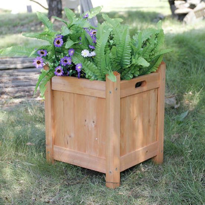 Wooden Garden Planters Flower Plant Pot Window Box Planting Raise Bed Basket