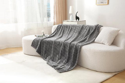 Cubiko Textured Blanket/Super Sofa Throw, Cozy & Stylish Home Decor