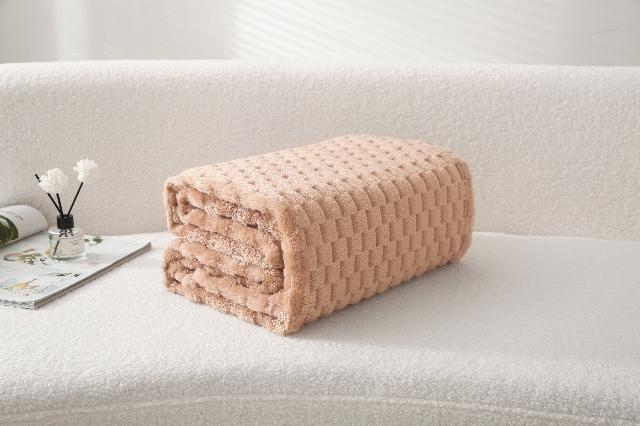 Cubiko Textured Blanket/Super Sofa Throw, Cozy & Stylish Home Decor