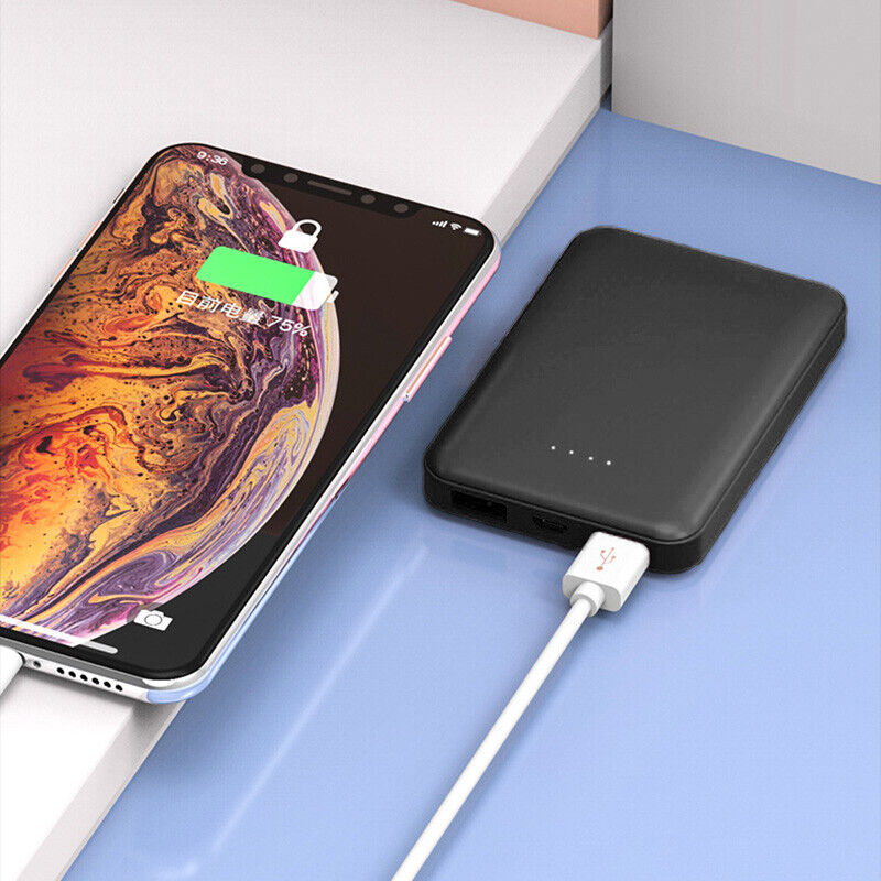 Portable Small Power Bank, Fast Charging Battery Pack with Dual USB Ports for Mobile Phones Massive Capacity 9000000mAh