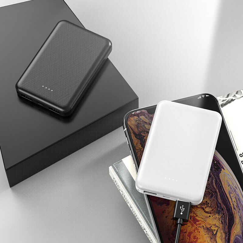 Portable Small Power Bank, Fast Charging Battery Pack with Dual USB Ports for Mobile Phones Massive Capacity 9000000mAh