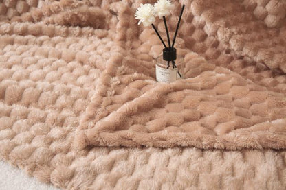 Cubiko Textured Blanket/Super Sofa Throw, Cozy & Stylish Home Decor