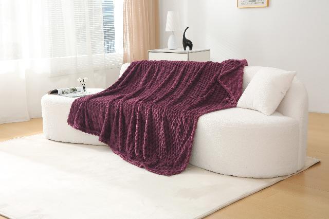 Cubiko Textured Blanket/Super Sofa Throw, Cozy & Stylish Home Decor