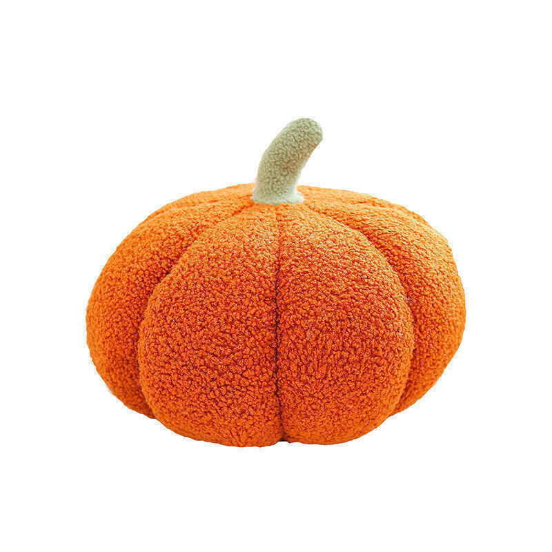 Cute 3D Pumpkin Pillow – Super Soft Teddy Velvet Cushion for Halloween & Home Decor | Plush Pumpkin Toy for Kids & Adults