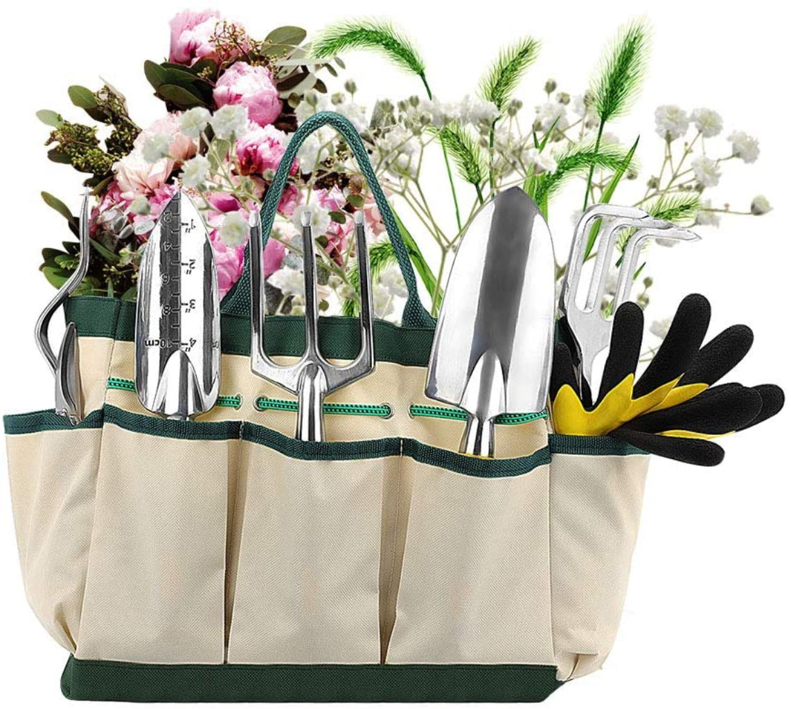 Gardening Tools Gift Kit Non Slip Handle With Tote Bag