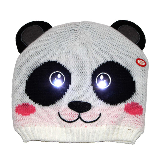 Kids fun Beanie Panda hat with lights