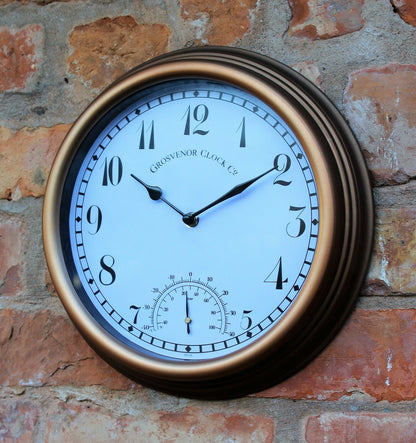 Garden Clock And Thermometer