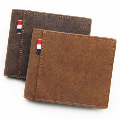 Men's Leather Wallet Rfid Contactless Protection